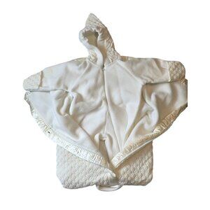 Quiltex Vintage White Baby Bunting. 0 to 6 months